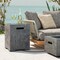 Grey Magnesium Oxide Propane Tank Cover and Side Table and Waterproof